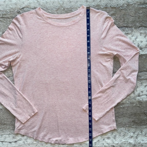 Lululemon Love Long Sleeve Shirt in Heathered Pink Mist - Picture 7 of 11